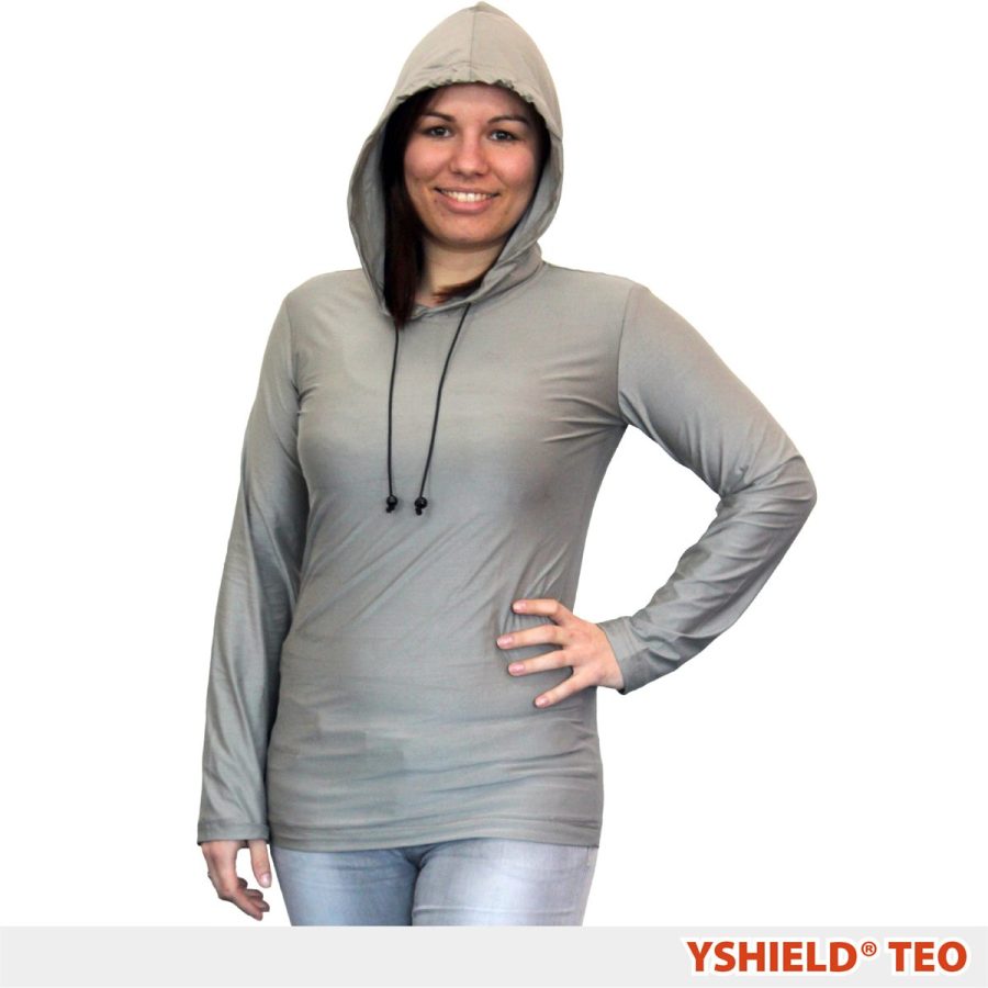 TEO Felpa con Cappuccio Schermante SILVER-ELASTIC